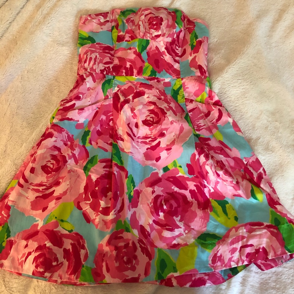 Lilly Pulitzer Dress Hotty Pink First Impressions